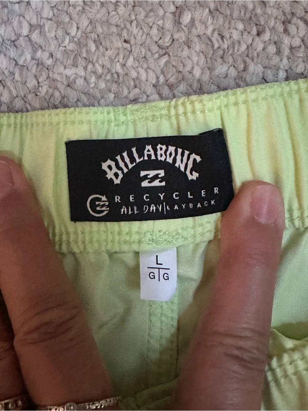 Billabong Men's Neon Lime Swim Trunks